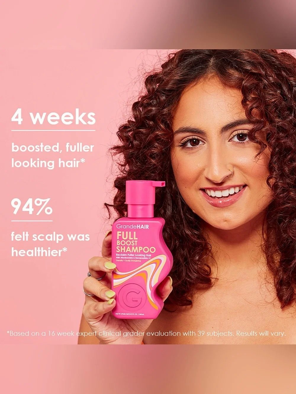 GRANDE HAIR FULL BOOST STARTER KIT•Scalp Care+Hair Repair Complexes•4 Pcs. NIB!